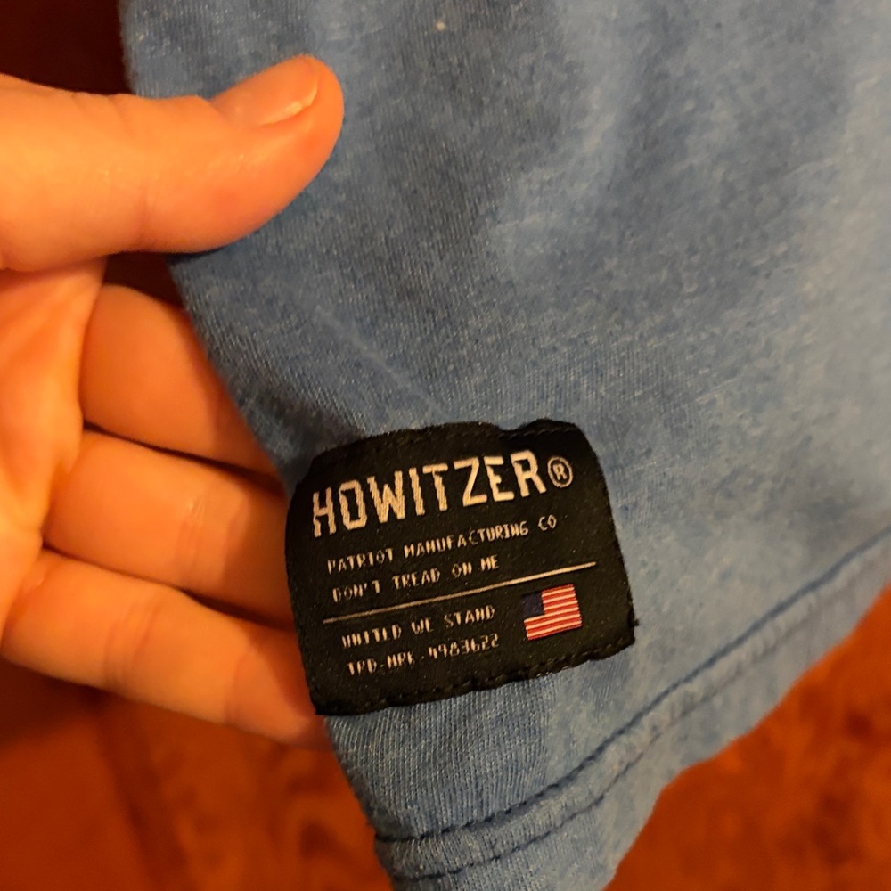 Howitzer L Men’s Blue Graphic T-Shirt - Picture 5 of 5